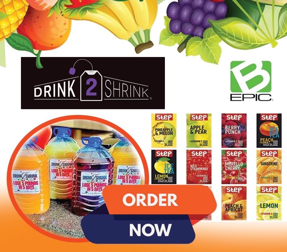 Drink2shrink 12 packs makes 12 juices  3 months supply