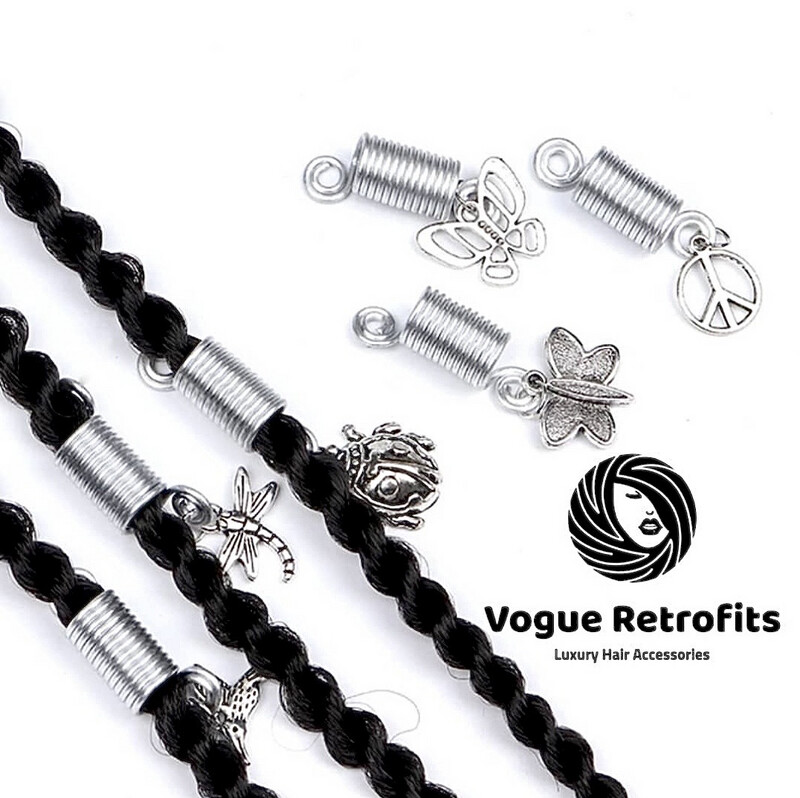 Silver Pendent Spring Coils