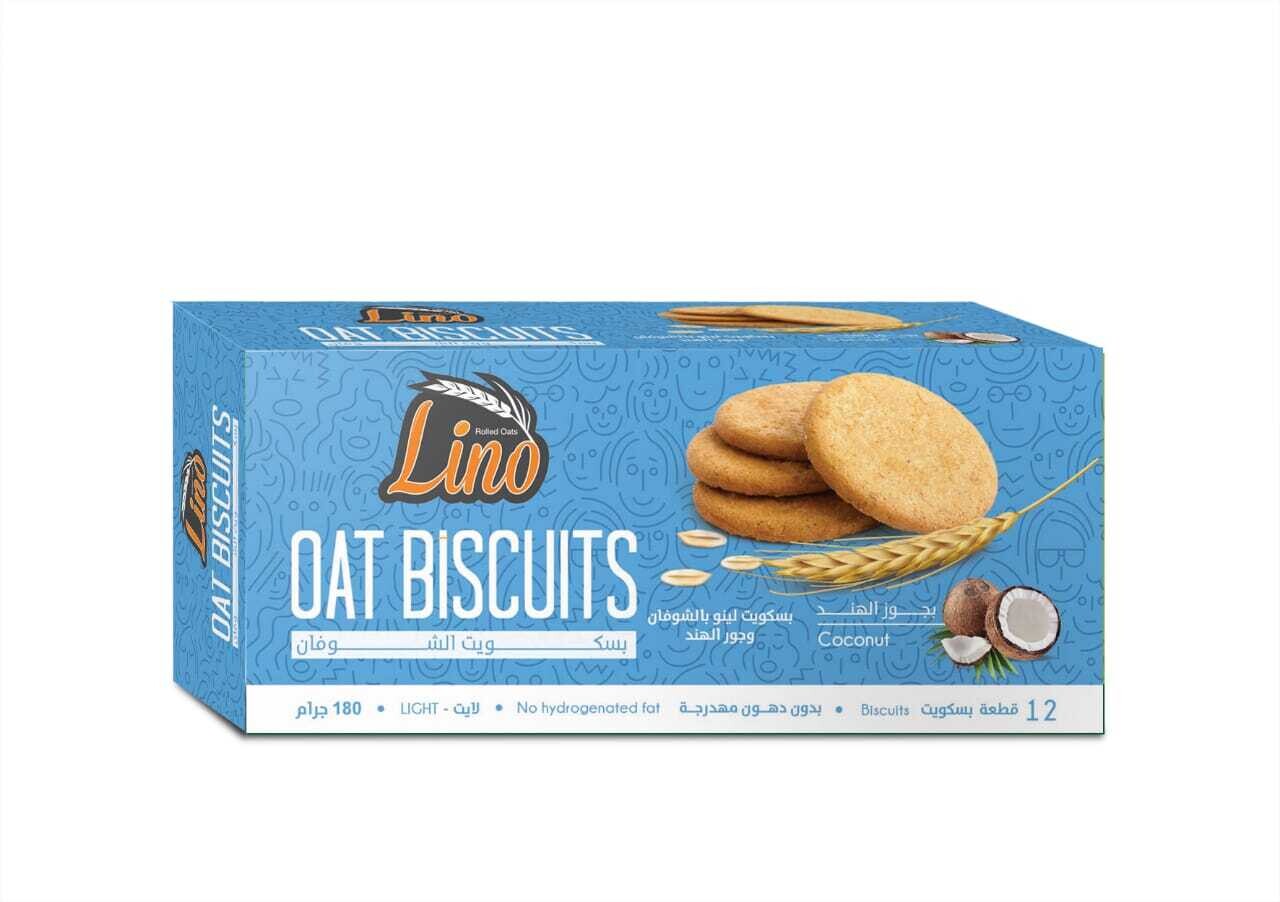 Lino Oat Biscuit with Coconut 180g