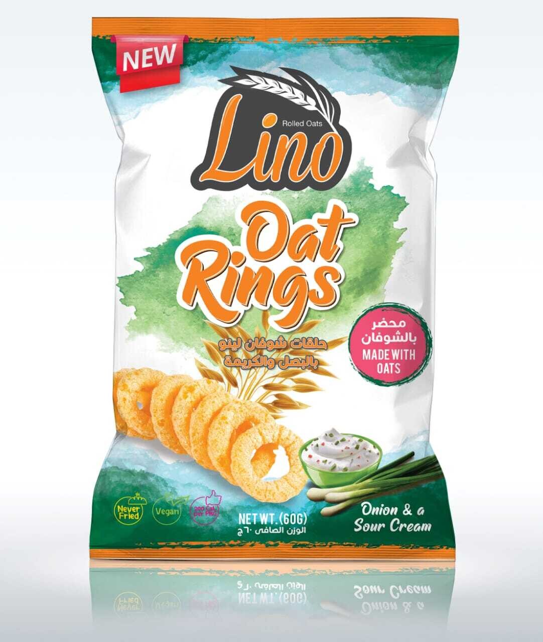 Lino Oat Rings with sour cream and onion 60g