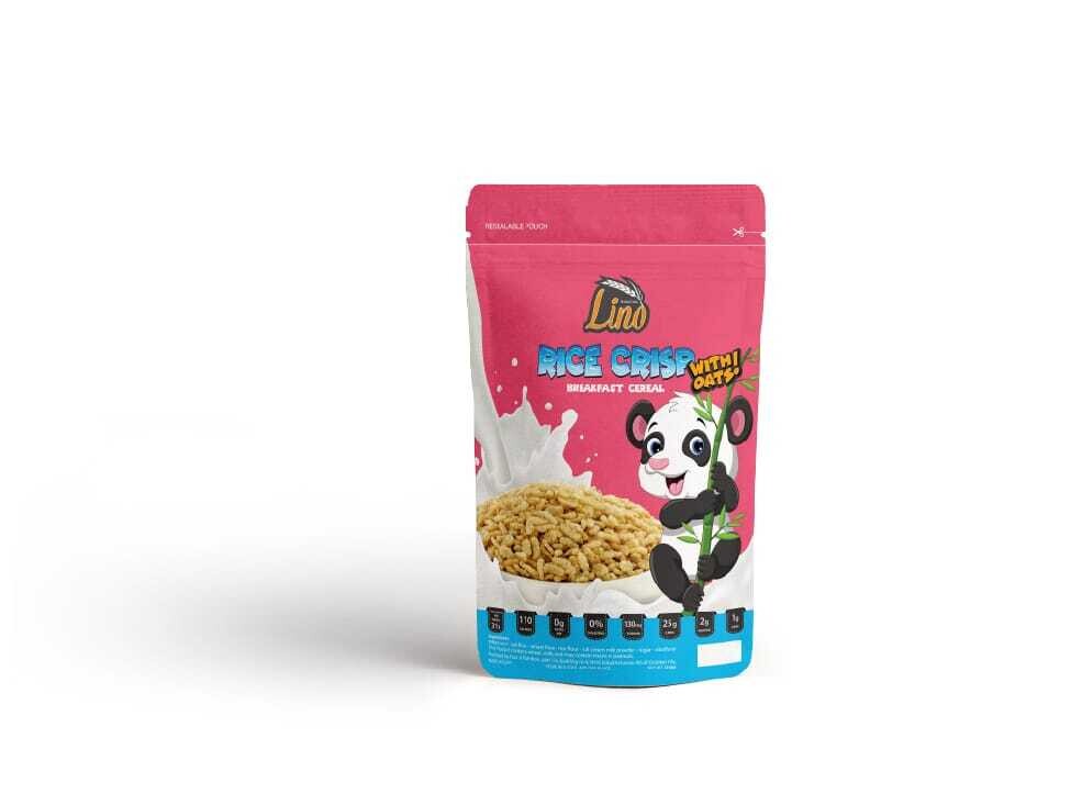 Lino Breakfast Rice Crisps Cereal with Oats 250g