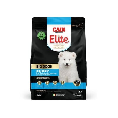 Gain ELITE Big Dogs - PUPPY 3kg or 12kg Bag