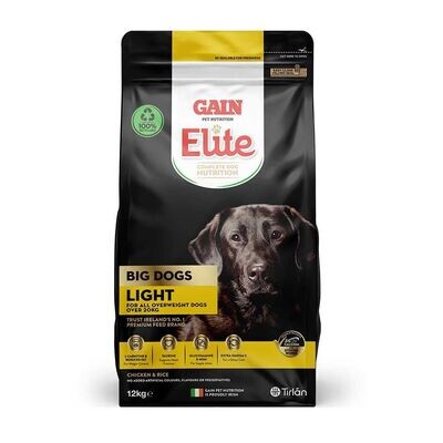 GAIN Elite Big Dogs - Adult Light 3kg or 12kg Bag