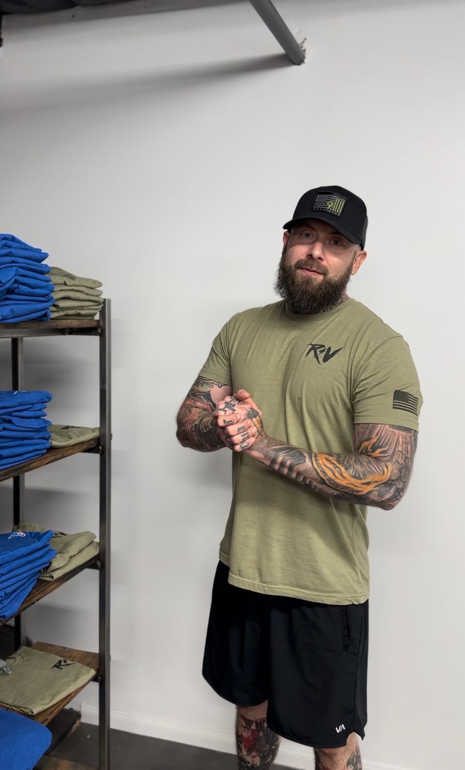 Green Reps4Vets Tee