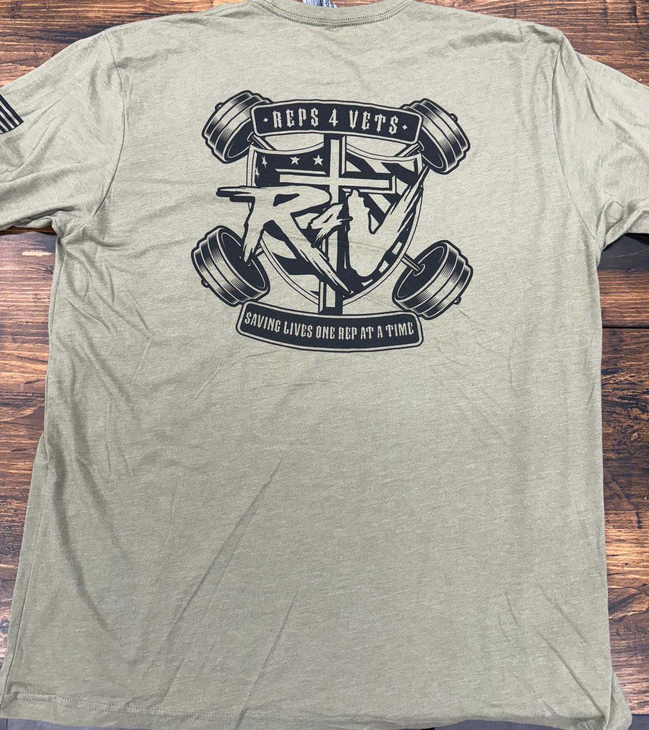 Reps4Vets T-Shirt (Single Color Logo)