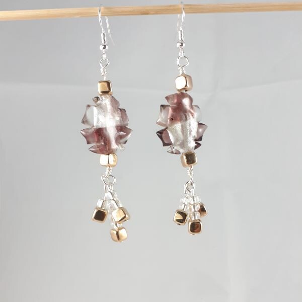 Glass Dangle Earrings