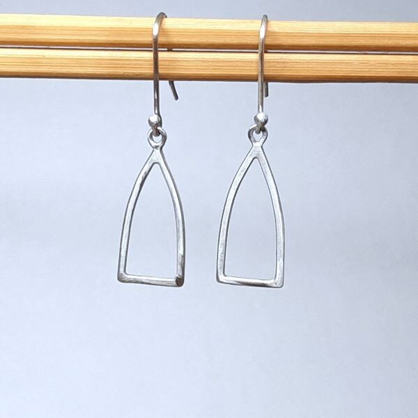 Sterling Silver Clerestory-Hoops Earrings