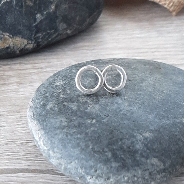 Silver Tiny Hoops