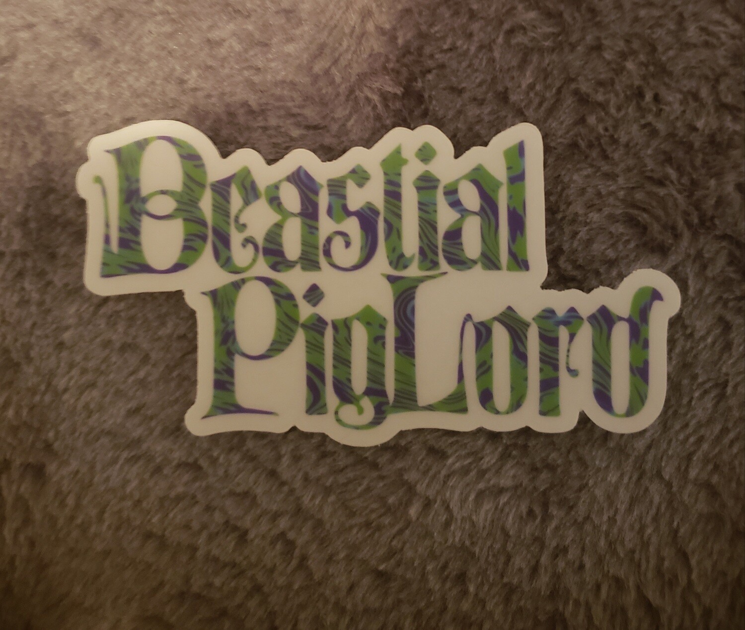Beastial Piglord Logo Sticker