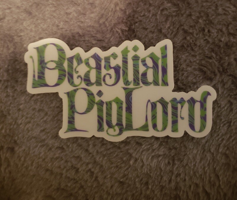 Beastial Piglord Logo Sticker