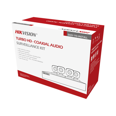 Kit de 4 Canales Hikvision Turbo HD 1080p ColorVu