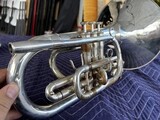 Jupiter Marching Mellophone JMP1101MS, Silver Plated, Serial Number J05293