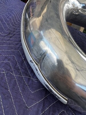 Jupiter Quantum Silver Plated BBb Marching Tuba, Model JTU1101MS, Serial VC05056