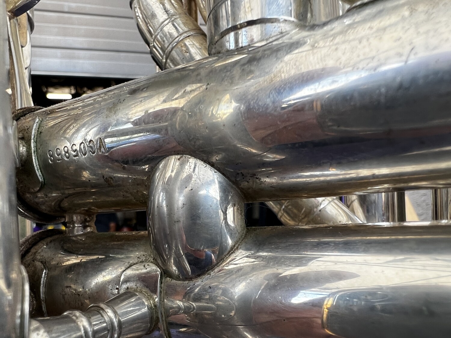 Jupiter Quantum Silver Plated BBb Marching Tuba, Model JTU1101MS, Serial VC05858