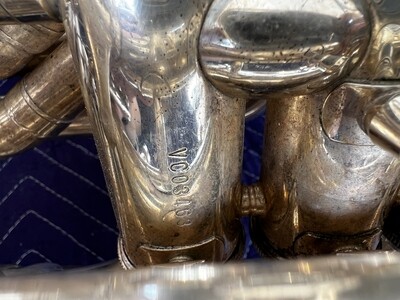 Jupiter Quantum Silver Plated BBb Marching Tuba, Model JTU1101MS, Serial VC03463