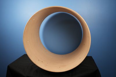 Raw Predrilled Bass Drum Shell