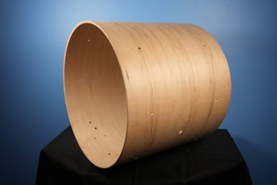 Raw Predrilled Bass Drum Shell