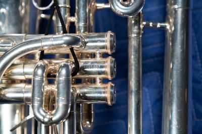 Jupiter Quantum Marching Bb Baritone, Silver, Model 1101MS, Serial Number AC01002