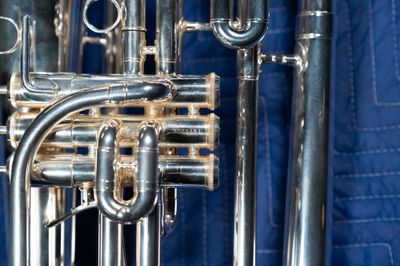 Jupiter Quantum Marching Bb Baritone, Silver, Model 1101MS, Serial Number AC01484