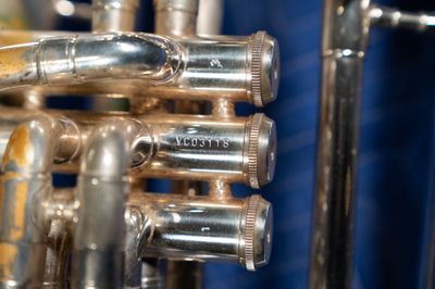 Jupiter Quantum Marching Bb Baritone, Silver, Model 1101MS, Serial Number VC03118