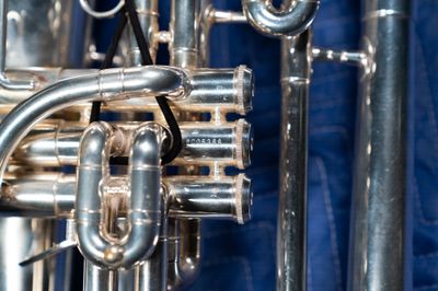 Jupiter Quantum Marching Bb Baritone, Silver, Model 1101MS, Serial Number WC05388