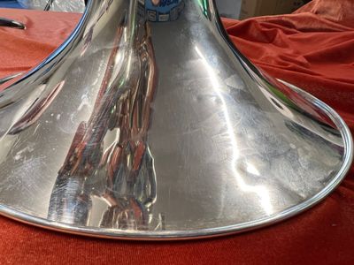 Jupiter Marching Mellophone JMP1101MS, Silver Plated, Serial Number WC03255