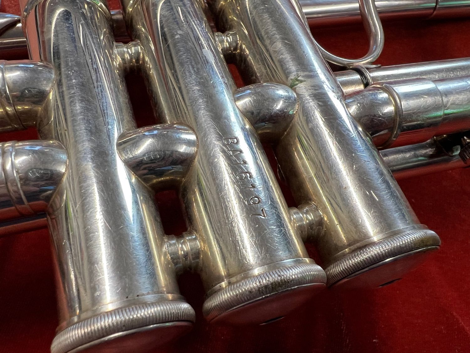 Jupiter XO 1602S-LTR Professional Bb Trumpet, Silver Plated, Serial Number BA16197