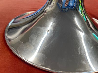 Jupiter Marching Mellophone JMP1101MS, Silver Plated, Serial Number XC06881