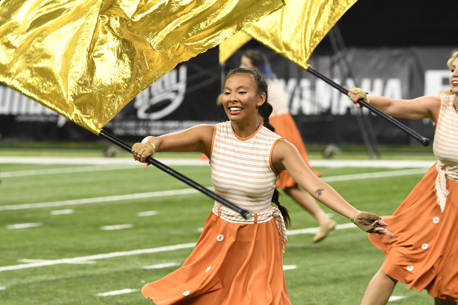 Gold Lame Flag Gold Lame Flag