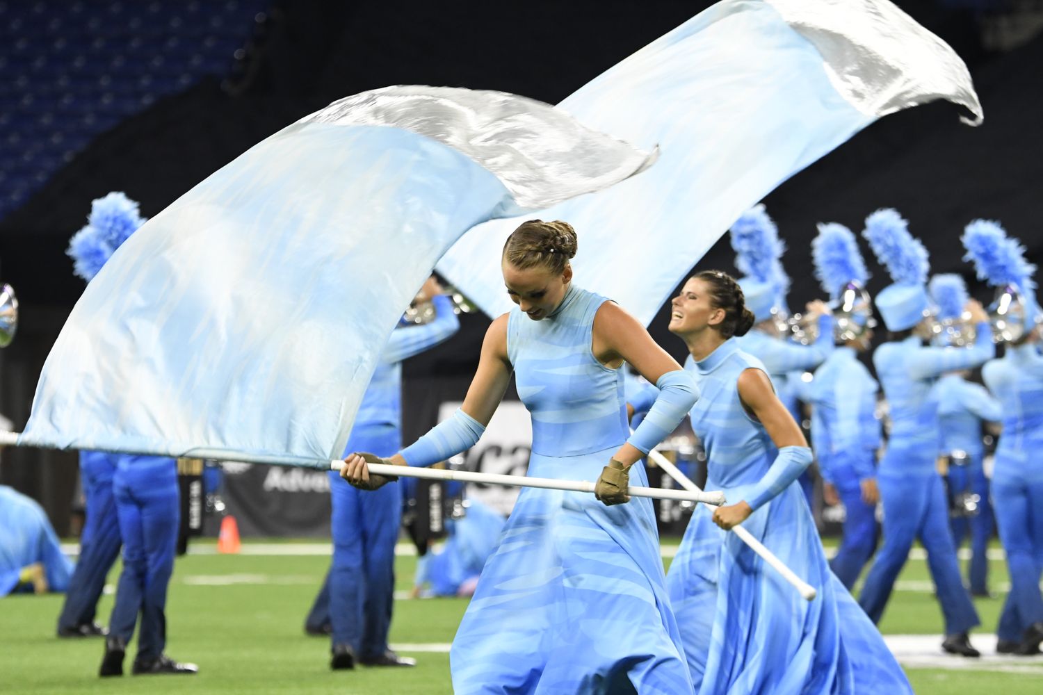 Fantasea Blue Silver Flag