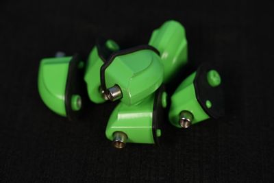 10 Pack Bass Drum Lug Casings - Neon Green