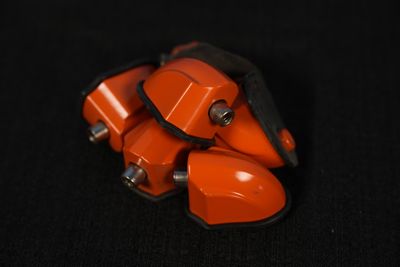 10 Pack Bass Drum Lug Casings - Orange