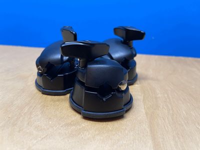 Floor Tom Leg Mounts - 3 Pack - Black