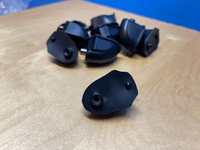 10 Pack Bass Drum Lug Casings - Black