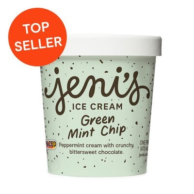 Jeni&#39;s Green Mint Chip Pint
