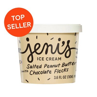 Jeni&#39;s Salted Peanut Butter W Chocolate Flecks Street Treat