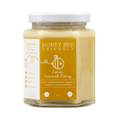 Honey Bee Friendly Lemon Creamed Honey