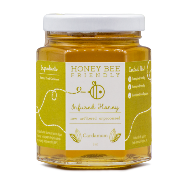 Honey Bee Friendly Cardamom Infused Honey