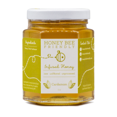 Honey Bee Friendly Cardamom Infused Honey