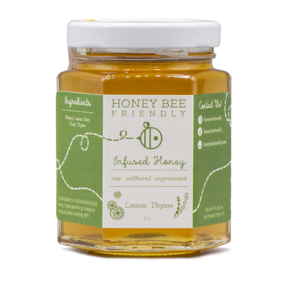 Honey Bee Friendly Lemon Thyme Infused Honey