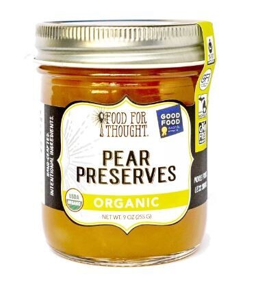 Food For Thought Pear Preserves Organic