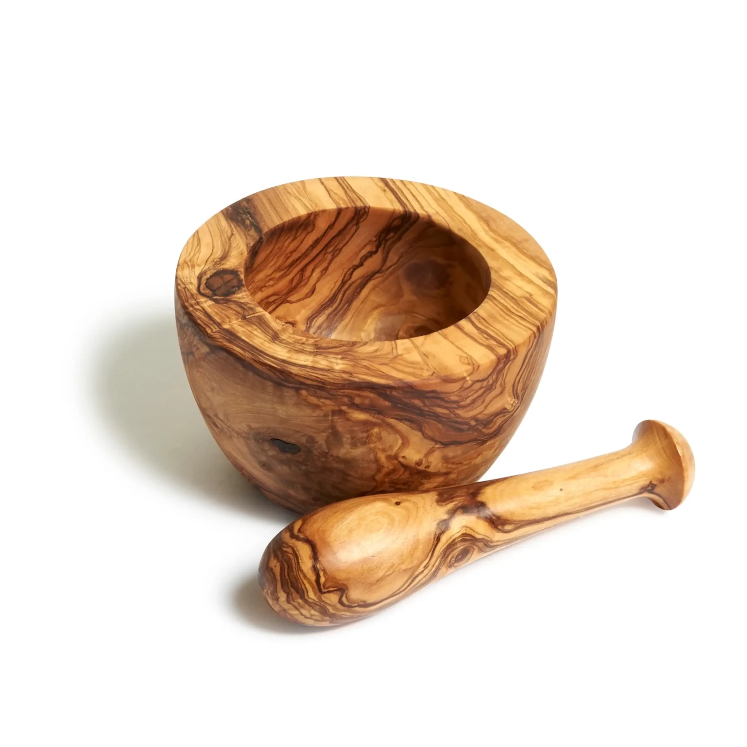 Olive Wood  Mortar Pestle 5.5&quot;