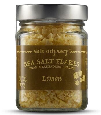 Salt Odyssey Sea Salt Flakes Lemon 100g