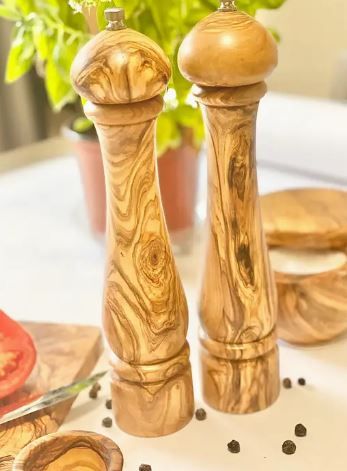 Olive Wood  Salt Mill 10&quot;