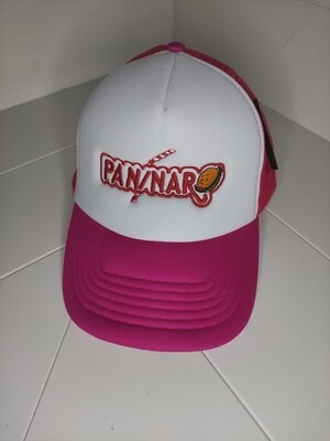 Cappellino Trucker 5 pannelli con ricamo PANINARO colore fucsia