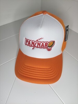 Cappellino Trucker 5 pannelli con ricamo PANINARO colore arancione