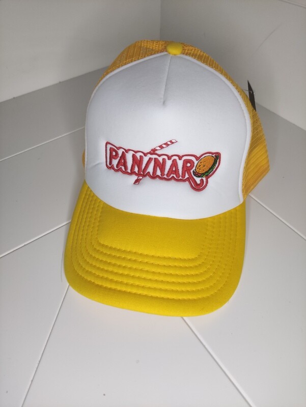 Cappellino Trucker 5 pannelli con ricamo PANINARO colore giallo