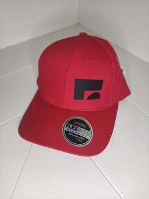 Cappellino 5 pannelli classic FLEXCORE colore  rosso marchio logo MILKZOO