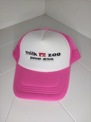 Cappellino Trucker logo ricamato "MILK ZOO" colore fucsia