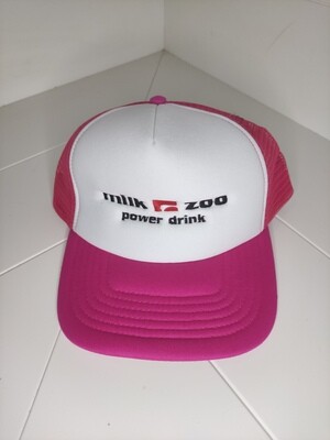 Cappellino Trucker logo ricamato "MILK ZOO" colore porpora